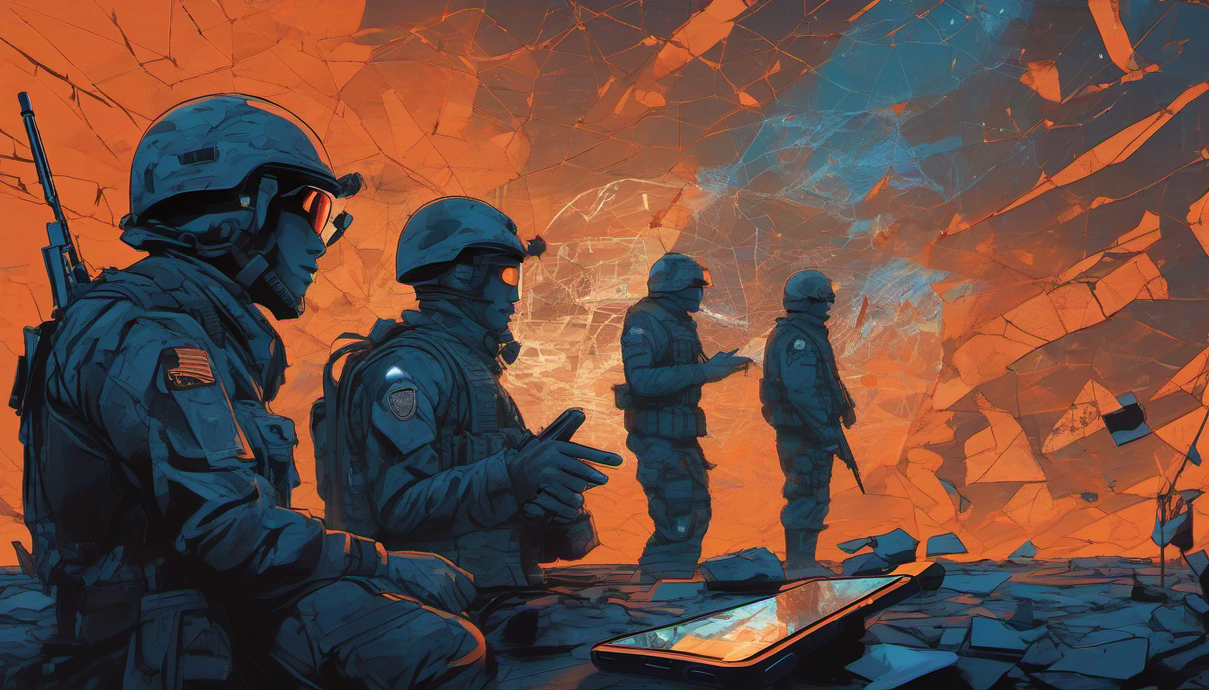 Russia Telegram military communications breach illustration