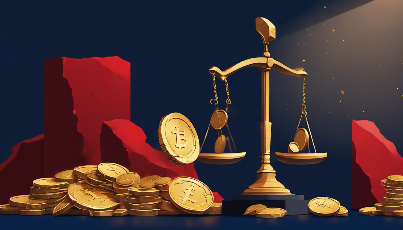 The Disinflation Paradox - cracked scales of justice illustration