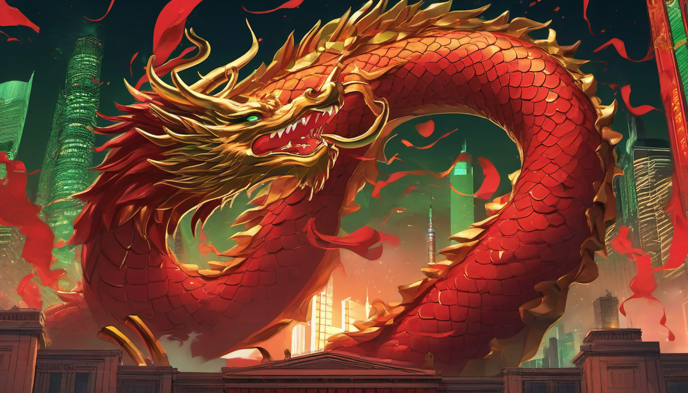 Chinese dragon emerging from slumber into chaotic global markets
