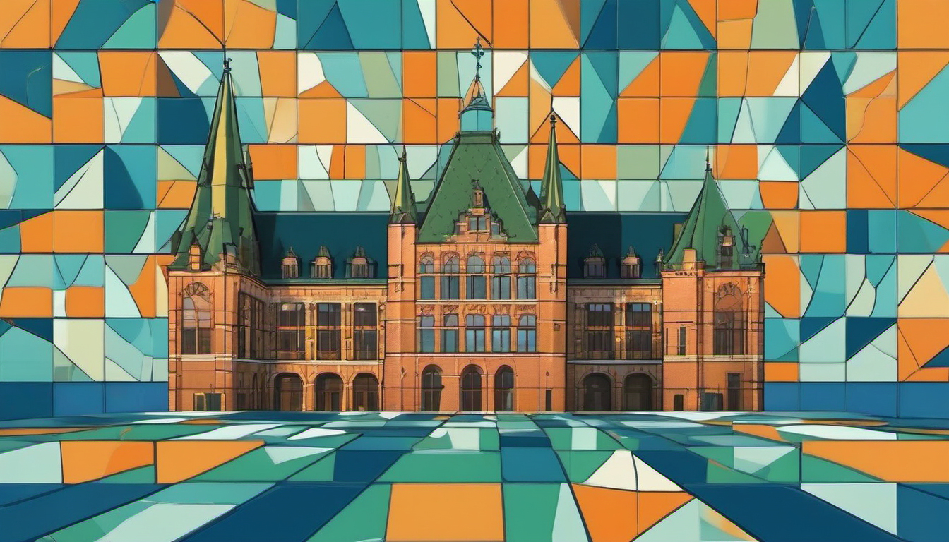 Dutch parliament Binnenhof political fragmentation illustration
