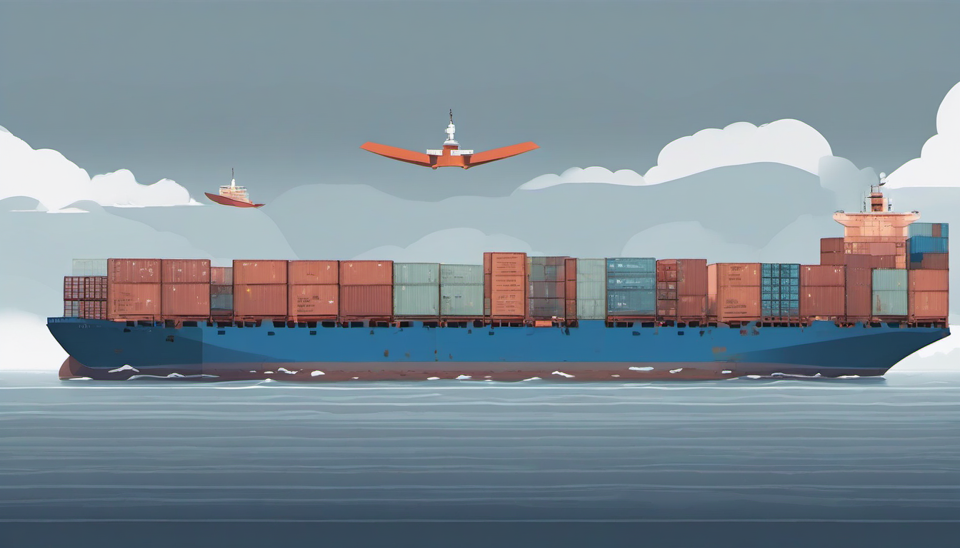 Container ships idle at sea amid overcapacity crisis