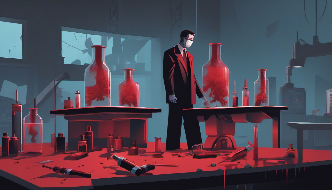 Vaccine industry crisis illustration