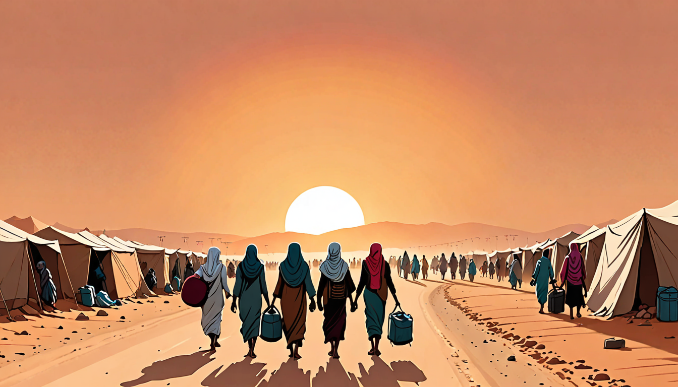 Iran war humanitarian crisis refugees displacement Middle East