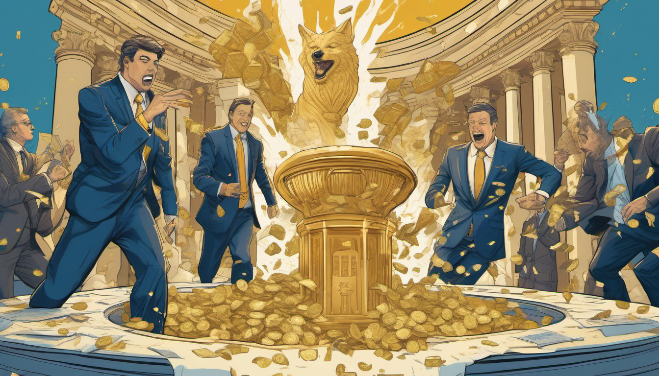 Illustration of the tariff refund gold rush